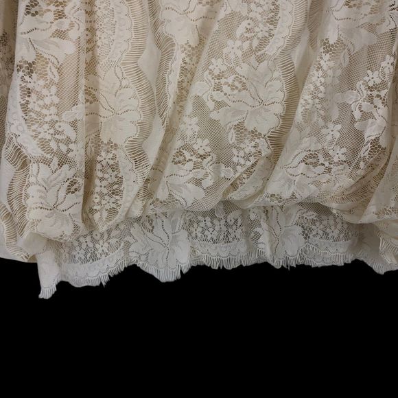 Fossil Lacy Boxy Blouse, Shabby Victorian, Bohemian, Casual or Dress sz XS - Picture 4 of 7